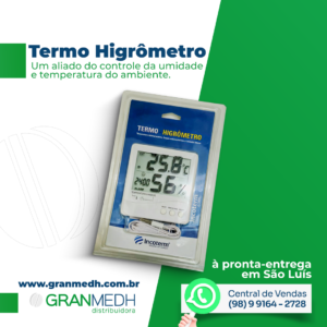 TERMO-HIGRÔMETRO DIGITAL TEMPERATURA INTERNA E EXTERNA E UMIDADE INTERNA INCOTERM