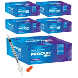 Seringa PROCARE  0.5ML COM AGULHA FINA​ - 100 un